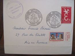 France 1958 TROYES Enveloppe Cover Vignette Le Savon De Toilette Protège La Santé Propagande Antituberculeuse - Storia Postale