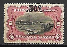 CONGO  BELGE    -   1922 .  Y&T N° 98 *.    Surchargé. - Unused Stamps