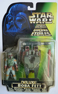 FIGURINE STAR WARS BLISTER DELUXE EU BOBA FETT AVEC SAC A DOS LANCE MISSILE 1996 - Power Of The Force