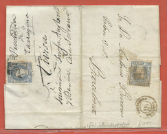 ESPAGNE LETTRE REEXPEDIEE DE 1871 DE TARRAGONE POUR BARCELONE - Lettres & Documents