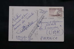 CANADA - Griffe D’insuffisance D'affranchissement Par Avion Sur Carte Postale De Toronto En 1964 Pour La France- L 56598 - Cartas & Documentos