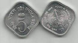 India 5 Paise 1976. FAO High Grade KM#19 - Inde