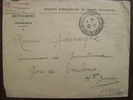 MAROC Occidental 1915 France Troupes Occupation Poste Aux Armées Franchise Cover FM Militaire Lettre Cover Colonie - Guerre De 1914-18