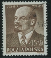 1952 Poland Mi 781 I,  I. Lenin, Without The Inscription "Lenin"  Not Put Into Circulation Communism, W028 - Errors & Oddities