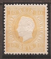 Portugal, 1870/6, # 37 Dent. 12 3/4, Tipo I, MH - Ungebraucht