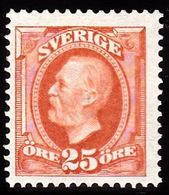 1891-1904. Oscar II. 25 öre Red Orange. (Michel 46) - JF100822 - Neufs