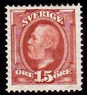 1891-1904. Oscar II. 15 öre Red Brown. (Michel 44) - JF100927 - Unused Stamps