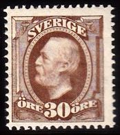 1891-1904. Oscar II. 30 öre Brown. VERY NICE. (Michel 47) - JF100940 - Neufs