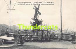 CPA BRUXELLES EXPOSITION L'INCENDIE DES 14 - 15 AOUT 1910 - Expositions Universelles