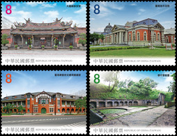 2020 Taiwan Relics Stamps Relic Scenery Temple Justice Railway Fort Martial Holiday - Buddhism