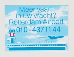 Airplane-vliegtuig-luchthaven Sticker Rotterdam Airport - Autocollants