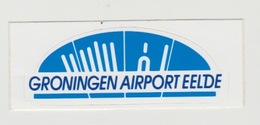 Airplane-vliegtuig-luchthaven Sticker Groningen Airport Eelde - Autocollants