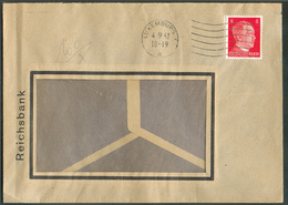 8pfg Hitler Obl. Mécanique De LUXEMBOURG Sur Lettre Du 4-9-1942 - 15385 - 1940-1944 Occupazione Tedesca