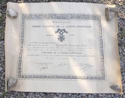 Ordre National De La Légion D'honneur , Mr Guyot , Né à Nouzonville, Ardennes - Diploma & School Reports