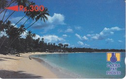 (5SRLB) TARJETA DE SRY LANKA DE Rs.300 DE UNA PLAYA - Sri Lanka (Ceilán)