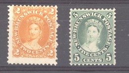 Canada  -   Nouveau Brunswick :  Yv  5-6  (*) - Unused Stamps