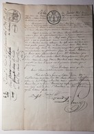 RARE - Acte Très Ancien Du 6 Janvier 1826 - Timbre Royal - GIVET Dans Les Ardennes - Cachets Généralité