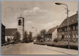 Glauchau - S/w Geschwister Scholl Straße Mit Katholischer Kirche - Glauchau