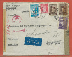 TURQUIE LETTRE CENSUREE DE 1944 DE ISTAMBOUL POUR BUENOS AIRES ARGENTINE - Covers & Documents