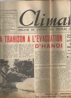 Journal " Climats"no 460 De La Trahison à L'évacuation D'hanoÏ Env 2,50 - Other & Unclassified
