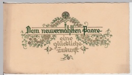 (9289) Glückwunschkarte Hochzeit, Prägekarte 1932 - Noces