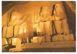 Abu Simbel Temple Illuminated By Night - Tempel Von Abu Simbel