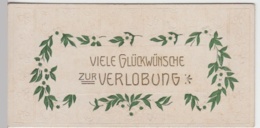 (10399) Glückwunschkarte Zur Verlobung Vor 1945 - Noces