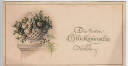 (10413) Glückwunschkarte Zur Verlobung Vor 1945 - Noces