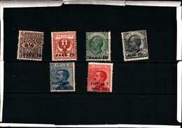 93646) ITALIA- Emissioni Ordinarie Soprastampate In Moneta Turca - 1921 - 6 VALORI MLH* - Zonder Classificatie