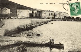 CORSE - BASTIA - Le Nouvel Embarcadère Du Port En Contrebas De La Place Saint Nicolas - Pêcheurs 1909 - Bastia