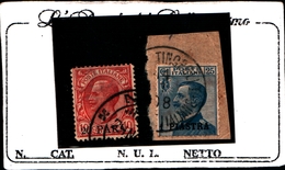 93659) ITALIA-Costantinopoli - Emissioni Ordinarie Sopr. In Moneta Turca, Sopr. Piccola - 1 Giugno 1908-2  VALORI-USATI - Ohne Zuordnung