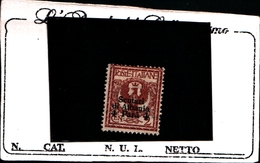 93668) ITALIA-SCUTARI D'ALBANIA-4 Pa. Su 2 .Emissione Floreale Sopr. Scutari Di Albania E In Moneta Turca - 1915.- MLH* - Albanien