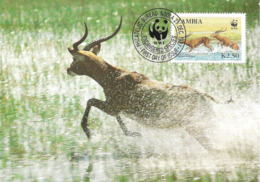 1987 - Zambia NDOLA - Black Lechwe - Antilope - Zambie