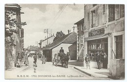 3421 Divonne Les Bains La Grande Rue 1792 ABEM Attelage  Cheval - Divonne Les Bains