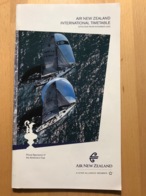 AIR NEW ZEALAND INTERNATIONAL TIMETABLE EFFECTIVE FROM NOVEMBER 2002 Proud Sponsors Of The America's Cup - Zeitpläne