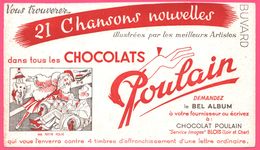 BUVARD Illustré - BLOTTING PAPER - Chocolat POULAIN - Blois - " Ma Petite Folie " - Illustré Par BEREL - Chocolade En Cacao