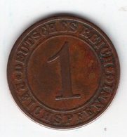 105 - Weimarer Republik - 1 Rentenpfennig - 1927 - E - 1 Rentenpfennig & 1 Reichspfennig