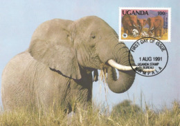 1991 - UGANDA Kampala - Savanna Elephant - Uganda