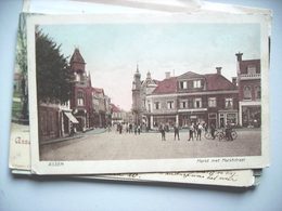 Nederland Holland Pays Bas Assen Met Markt En Marktstraat Oud - Assen