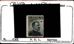 93669A) ITALIA-DURAZZO-30 Pa. Su 15 C.MICHETTI Soprast. Durazzo E In Moneta Turca - Febbraio 1909 -MLH* - Albania