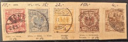 DEUTSCHES REICH 1889 - Canceled - Mi 45, 47, 48, 49, 50 - Used Stamps