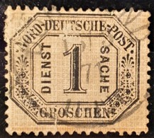 NORDDEUTSCHER POSTBEZIRK 1870 - Canceled - Mi 6 - Dienstmarke 1 Kr - Oblitérés