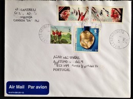 Canada, Circulated Cover To Portugal, "Olympic Games", "Flora" - Storia Postale