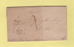 Montfort Le Rotrou - 71 - Sarthe - Cursive - Courrier De Pont De Gennes - 8 Nov 1848 - 1801-1848: Vorläufer XIX