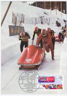 Germany Deutschland 1986 Maximum Card, Fur Den Sport, Bob, Bobsleigh, Bonn - 1981-2000