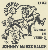 Ex Libris Johnny Maeschalck (Schild En Vriend) - Walter Wuyts - Ex Libris