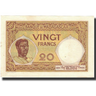 Billet, Madagascar, 20 Francs, 1937-1947, KM:37, SPL - Madagaskar