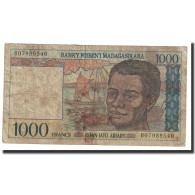 Billet, Madagascar, 1000 Francs = 200 Ariary, Undated (1994), KM:76b, TB+ - Madagaskar