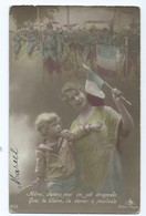 3448 Carte Patriotique 602 Drapeau Enfant WW1 POILUS Texte Gougelot Hirson Militaria Child Patria - Patriotiques