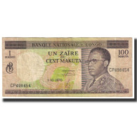 Billet, Congo Democratic Republic, 1 Zaïre = 100 Makuta, 1970, 1970-10-01 - Democratische Republiek Congo & Zaire